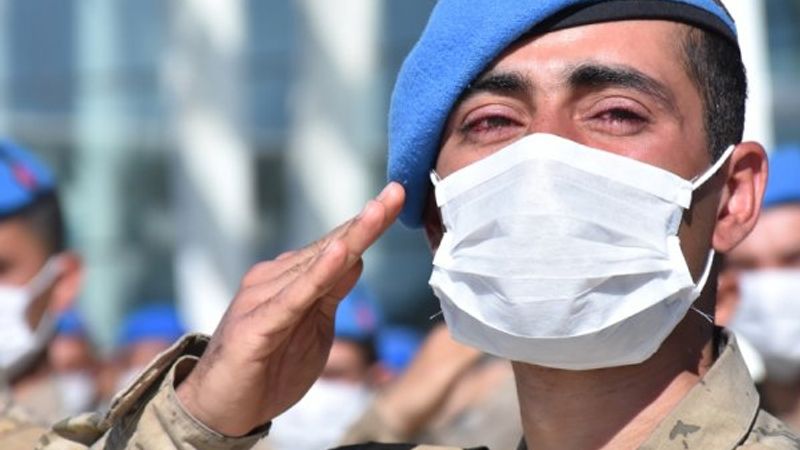 Şehit yüzbaşıya görev yaptığı Kars'ta gözyaşlarıyla veda