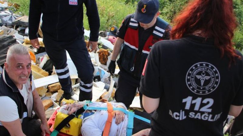 Fotoğraf çekerken uçuruma yuvarlanan genç kız kurtarıldı