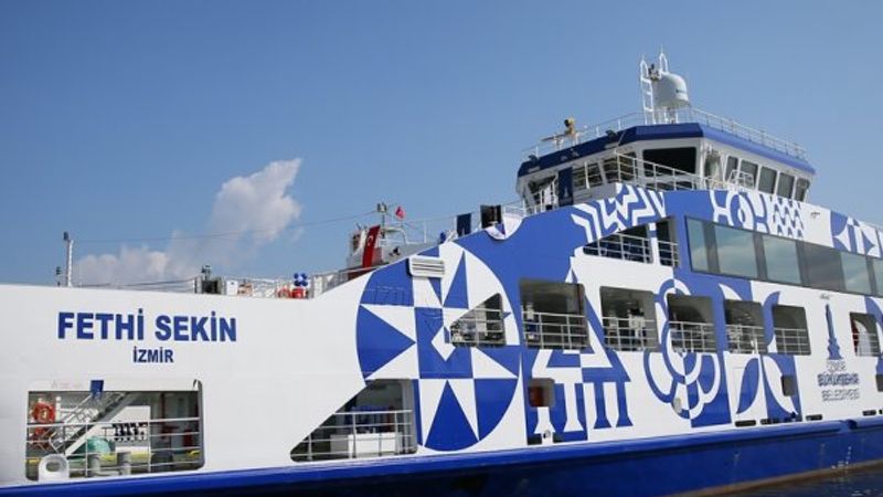 Fethi Sekin'in isminin verildiği feribot denize indirildi