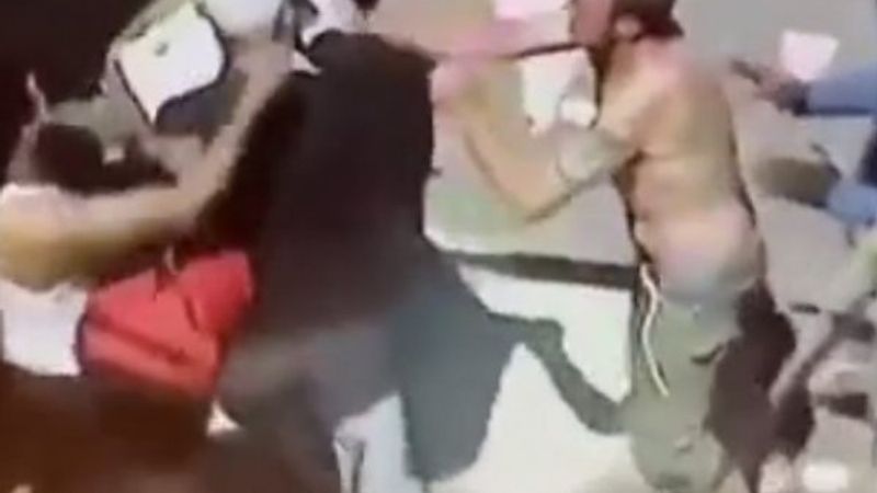 ABD'de yağmalama yapan adama saldırı