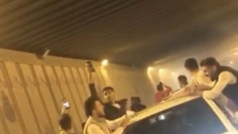 Asker uğurlama adı altında terör estirdiler