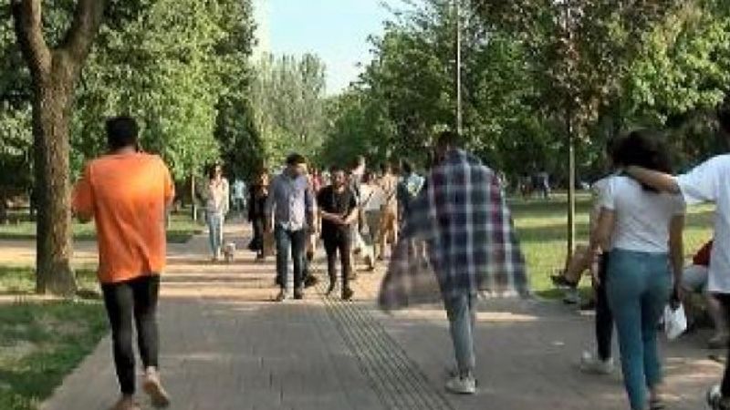 Maçka Parkı'nda yine yoğunluk yaşandı