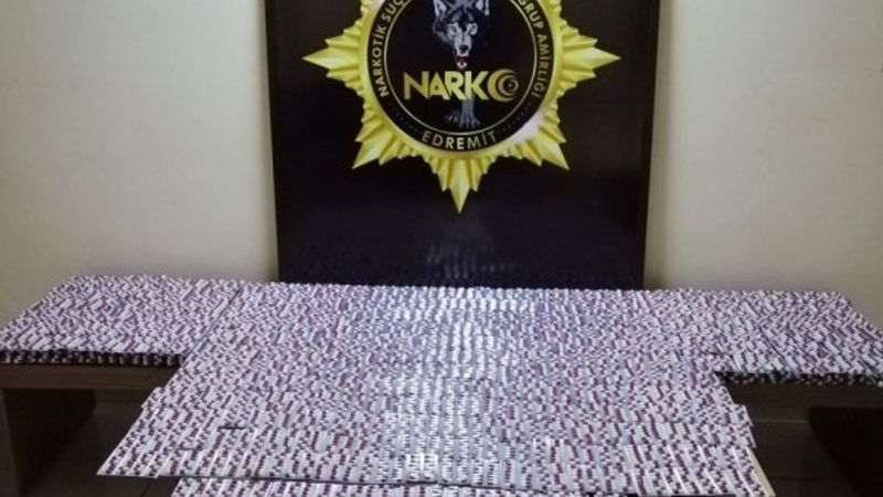Balıkesir'de 13 bin uyuşturucu hap ele geçirildi