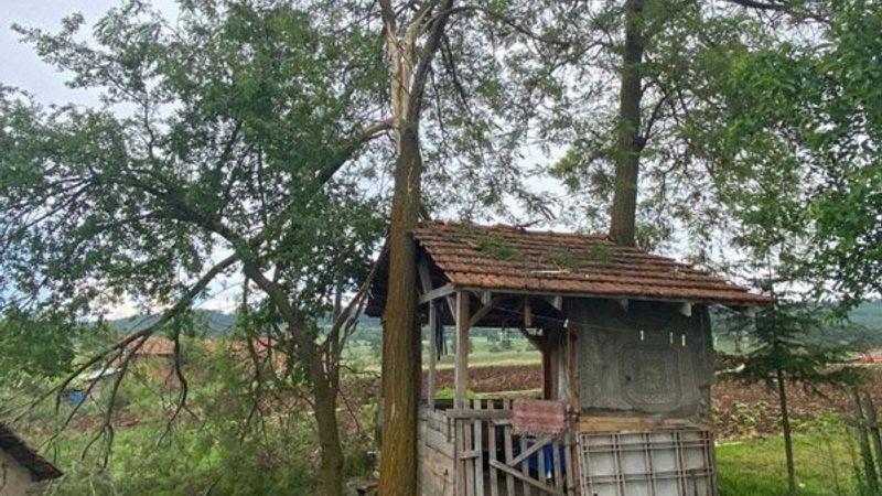 Kütahya'da çardakta oturan genç kızı yıldırım çarptı