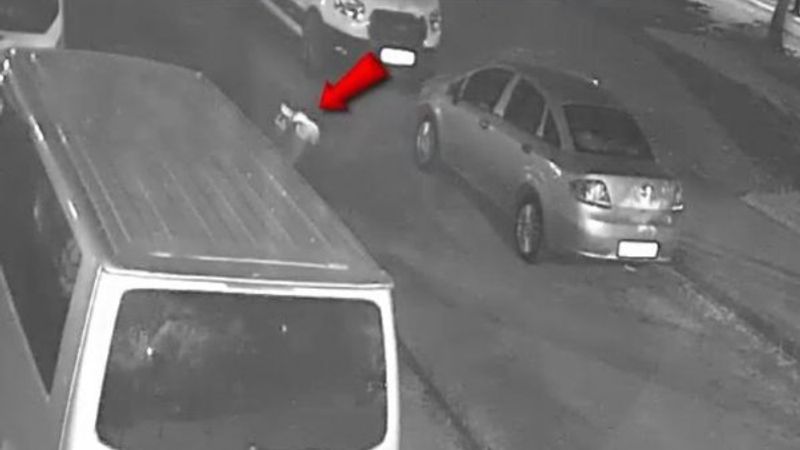 Gaziantep'te otomobil hırsızlığı kamerada