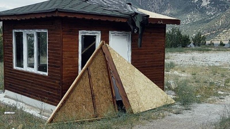 Çorum'da turizm amaçlı kurulan tesis heba oldu