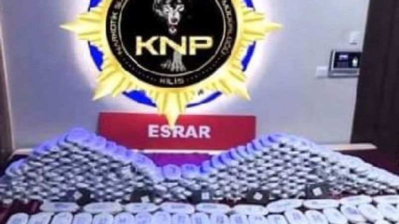 Kilis'te 125 kilo esrar ele geçirildi