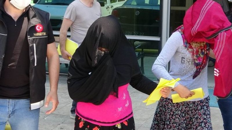 Samsun'da amca kızları uyuşturucu ticaretinden yakalandı
