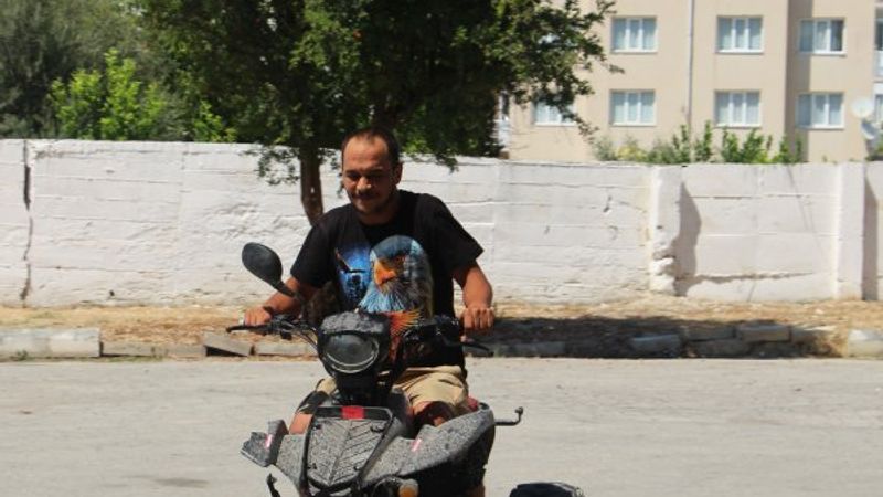 Aydın'da çalınan motorunu sosyal medya ilanında buldu