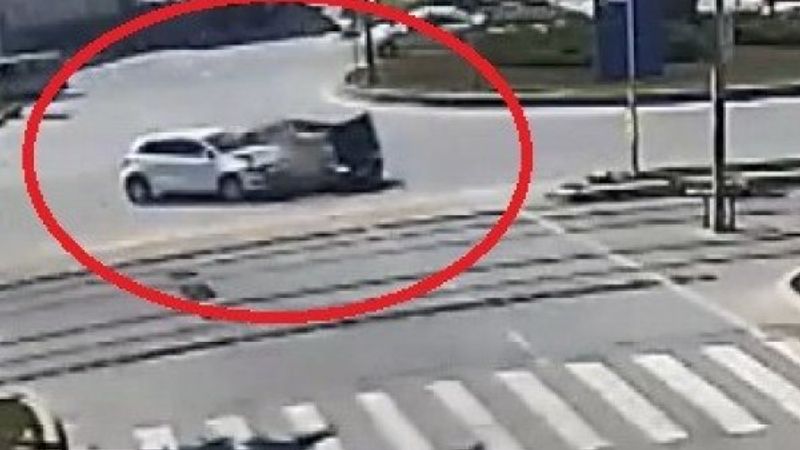 Samsun’da trafik kazaları kamerada