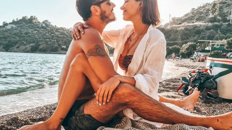 Deniz Baysal eşi Barış Yurtçu ile tatilde