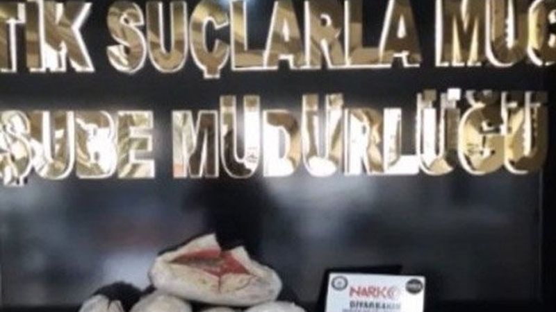 Diyarbakır’da 235 kilo uyuşturucu yakalandı