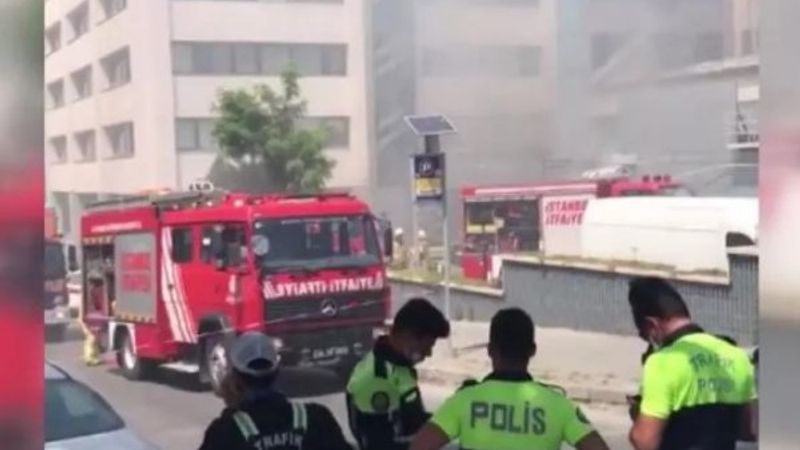 Gayrettepe'de bir iş merkezinde patlama