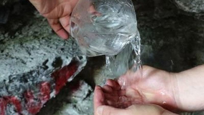 Amasya'daki Venk Suyu'nu vaftiz için götürüyorlar