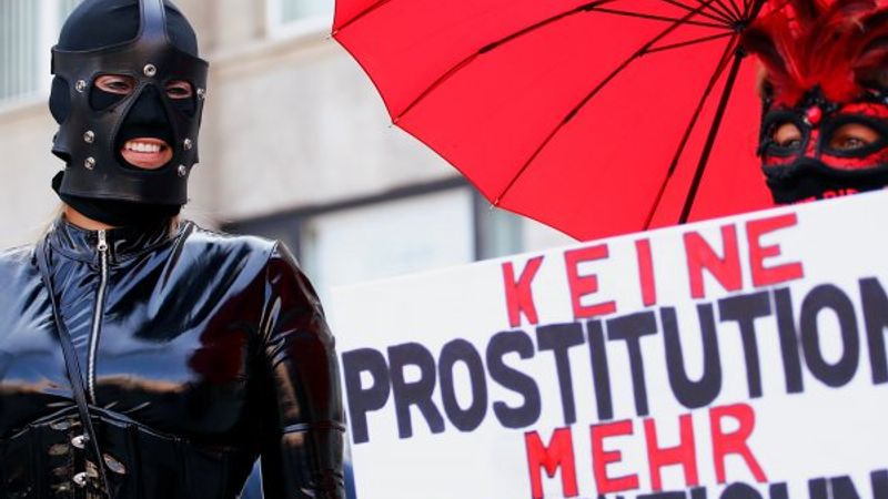 Almanya’da genelev çalışanlarının eylemi