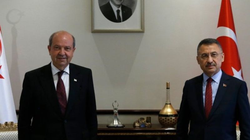 Fuat Oktay, KKTC Başbakanı Tatar ile görüştü