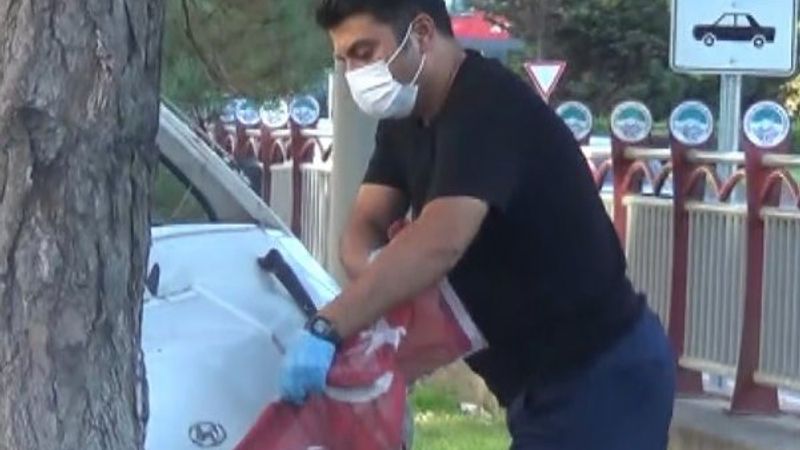 Kayseri'de sağlık çalışanının 'Türk bayrağı' hassasiyeti