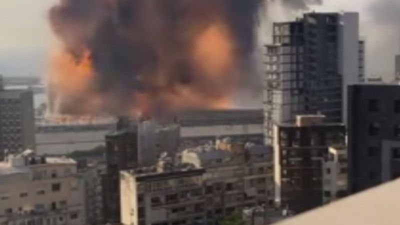 Beyrut’taki patlamanın en net görüntüleri