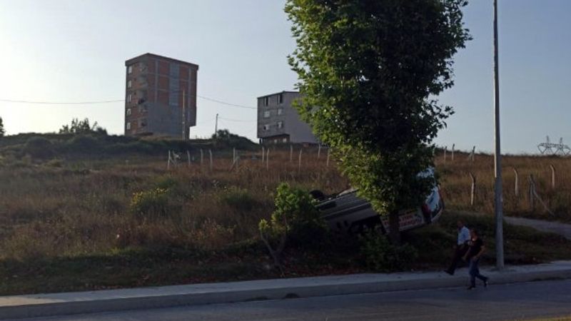 İstanbul'da panelvan araç takla attı: 1 yaralı