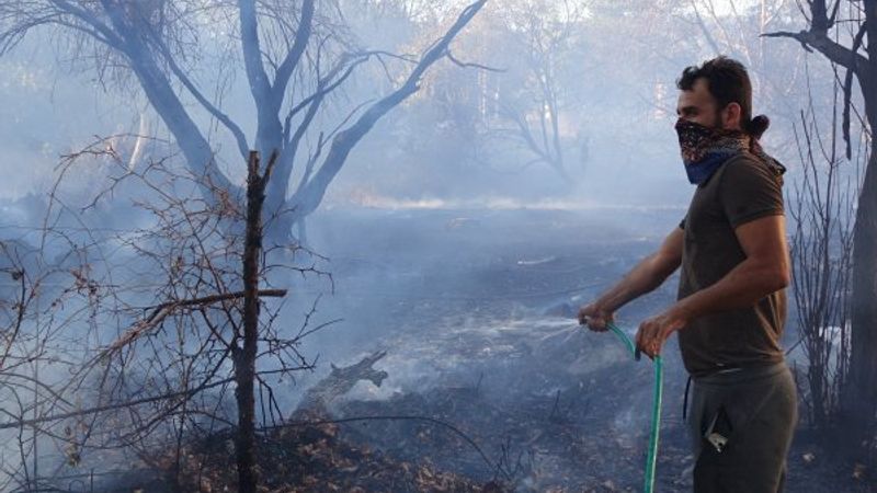 Balıkesir’de korkutan yangın