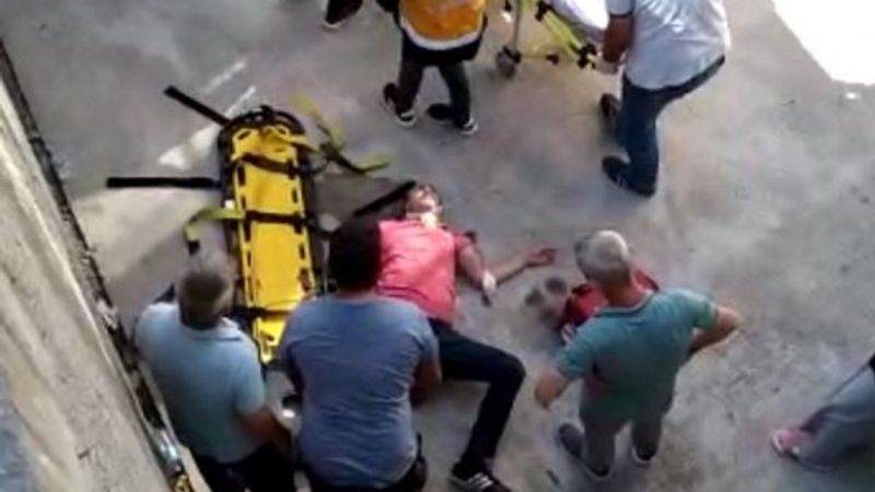 Kastamonu'da motosiklet sürücüsü beton zemine çakıldı