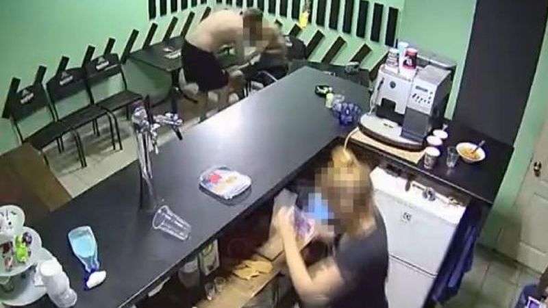 Ukrayna'da kıskançlık kavgasının korkunç görüntüleri