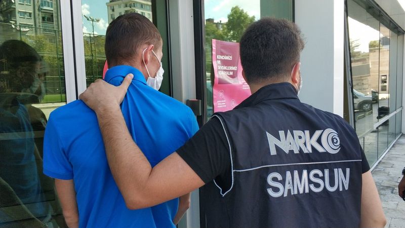 Samsun'da uyuşturucuyla yakalanan genç tutuklandı