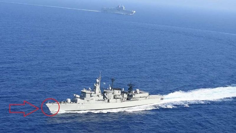 Oruç Reis'i engellemek isteyen Yunan gemisi hasar aldı