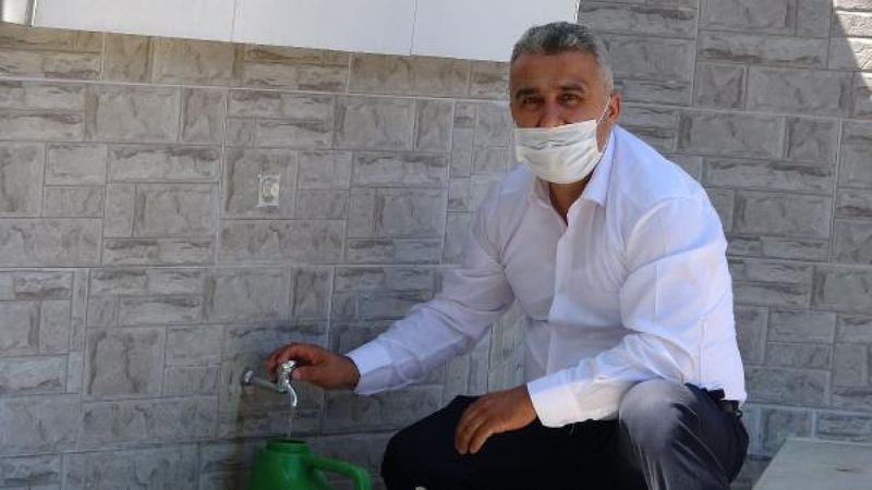 Eyüpsultan'da çeşme hayratının muslukları çalındı