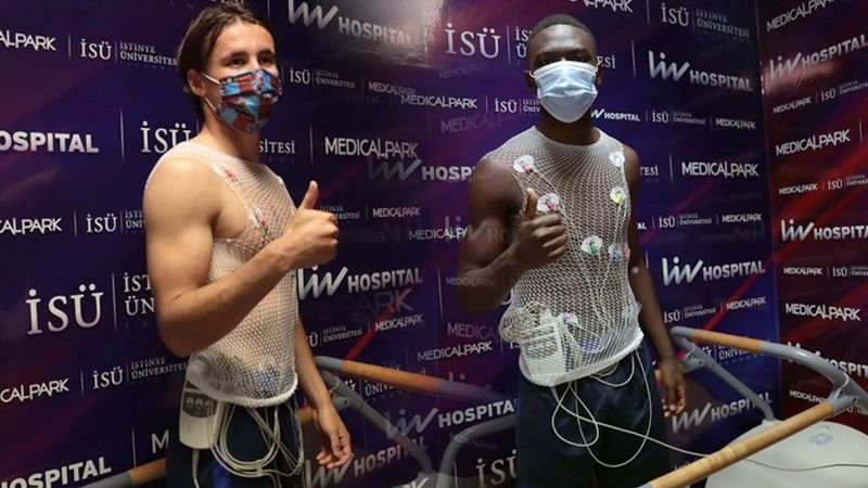 Trabzon'un yeni transferleri sağlık kontrolünden geçti