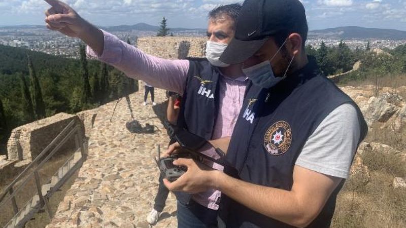 Aydos Ormanı'nda piknikçilere yönelik havadan denetimler