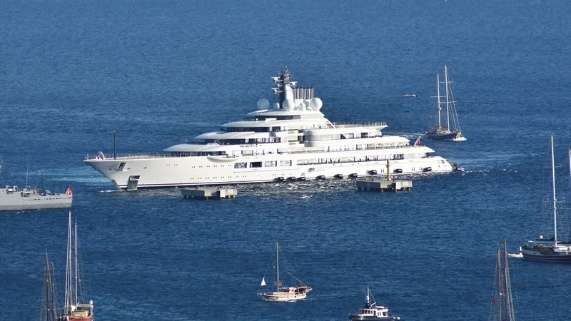 Mega yat 'Scheherazade' Bodrum'da