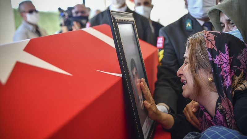 Libya’da görevi sırasında şehit olan Bilal Yılmaz, son yolculuğuna uğurlandı