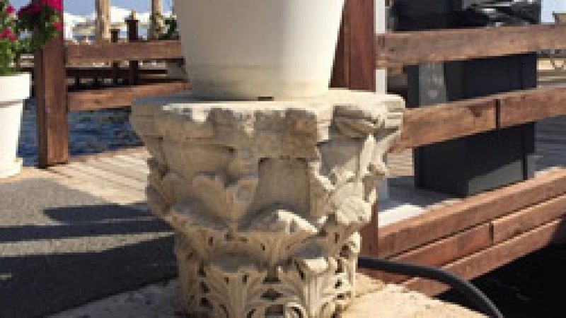 Bodrum'da otelin süs eşyaları, tarihi eser çıktı