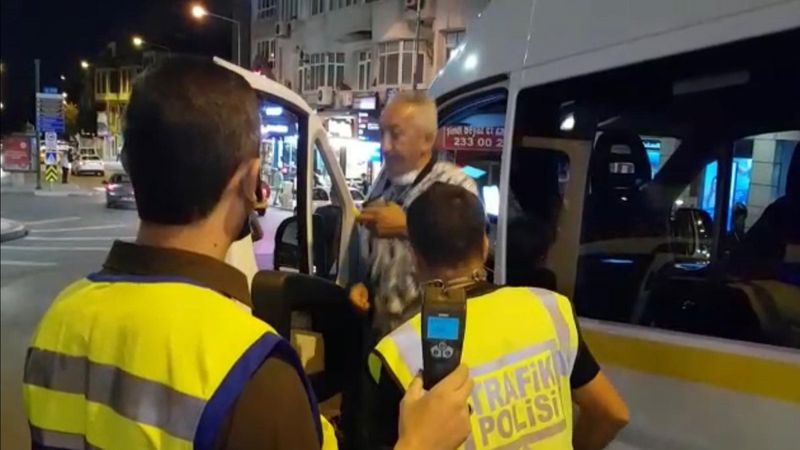 Bursa'da 3,97 promil alkollü okul servisi şoförü