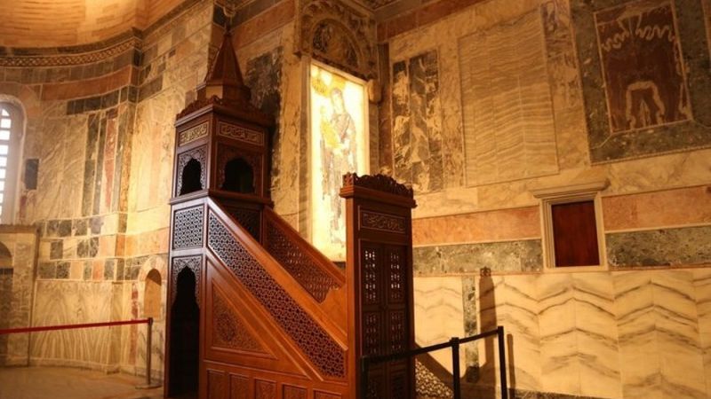 Kariye Camii’nde ilk cuma heyecanı: Minber kuruldu