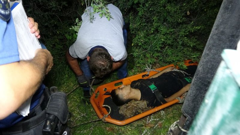 Antalya'da tuvaletini yaparken 15 metrelik uçuruma yuvarlandı