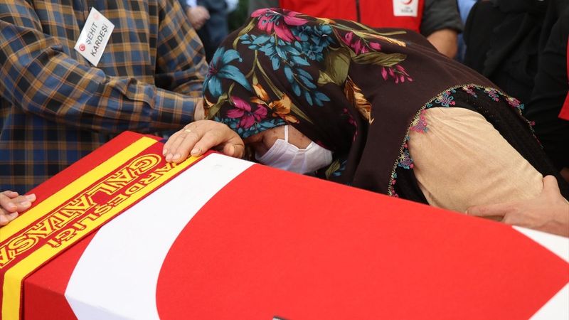 Kızılay şehidi Mehmet Arif Kıdıman, son yolculuğuna uğurlandı