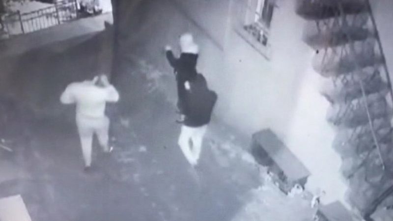 Şişli'de bir kişinin öldürüldüğü husumetli iki grubun kavga görüntüleri