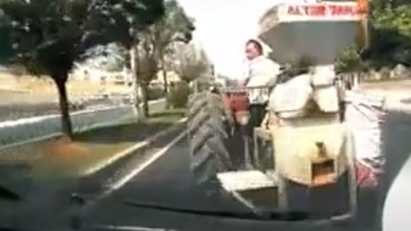 Gaziantep'te kendi yaptığı kazayı görüntüledi