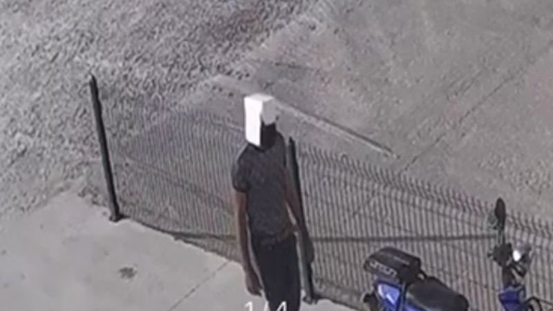 Konya'da kafasına karton geçirip motosiklet çaldı