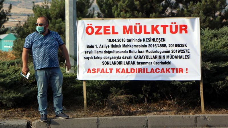 D-100 karayolu Ankara yönü kapanmakla karşı karşıya