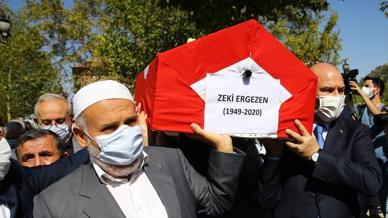 Zeki Ergezen için cenaze töreni düzenlendi