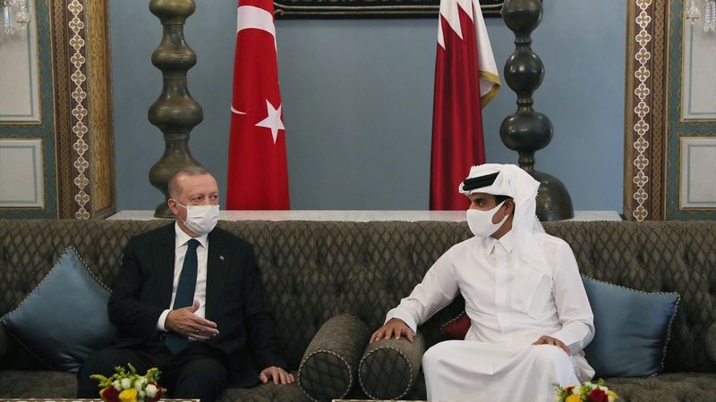 Cumhurbaşkanı Erdoğan, Katar Emiri Al Sani'yle görüştü