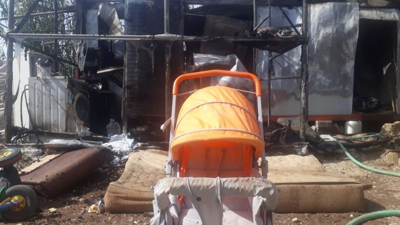 Antalya’da 6 aylık Suriyeli bebek yangında can verdi