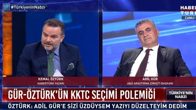 Kemal Öztürk ile Adil Gür arasında KKTC seçimi tartışması
