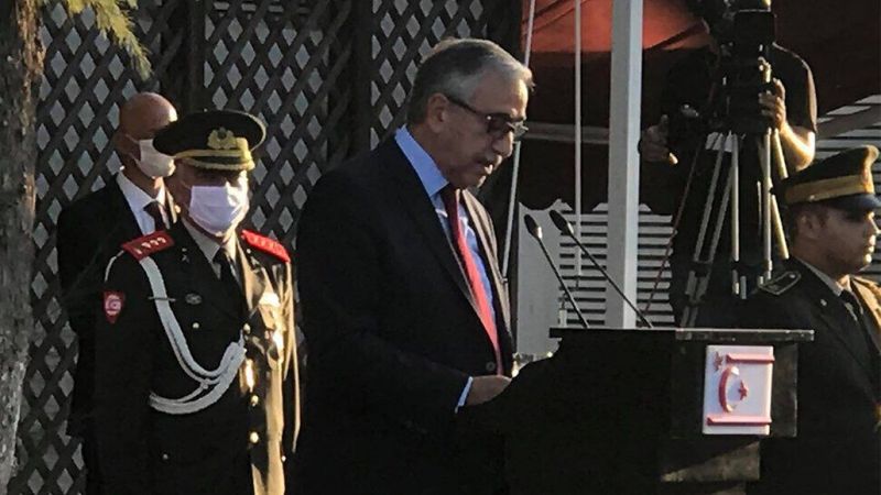 Mustafa Akıncı'nın veda konuşması