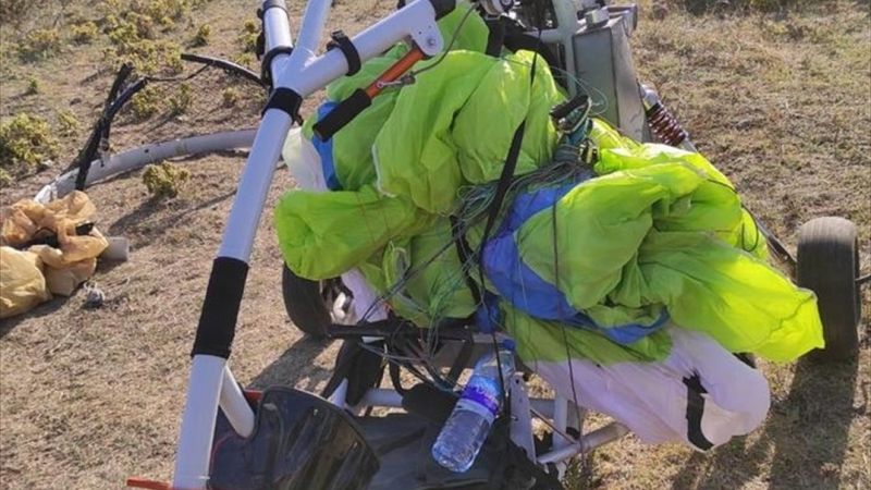 Amanoslar'da terör örgütü PKK'ya ait paramotor ele geçirildi