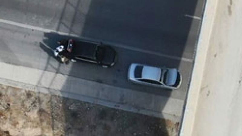 Mersin'de otoyolda uyuşturucu nakli dronla görüntülendi