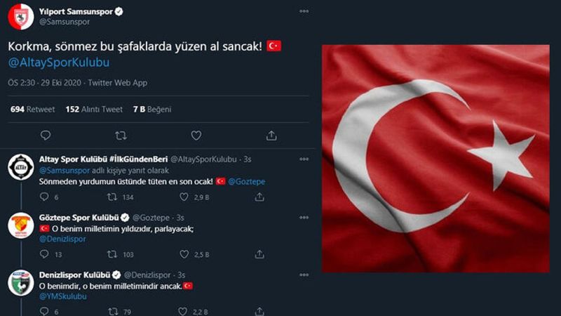 Kulüplerin İstiklal Marşı paylaşımları büyük beğeni topladı